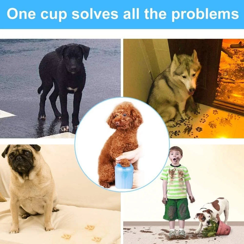 Clean Paws Dog Silicone Washer Cup Cleaner Bath Wash Paw Pet Dogs Animal Practical Hygiene Compact Care
