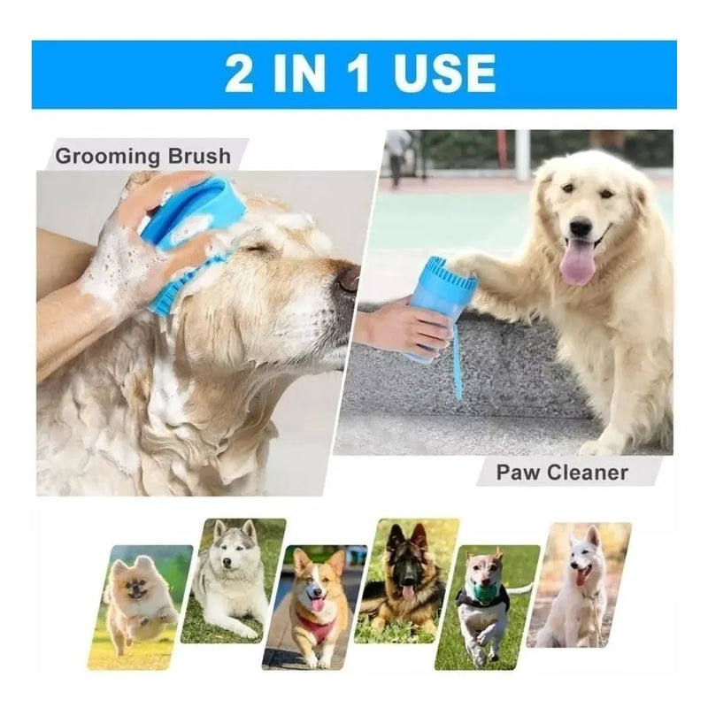 Clean Paws Dog Silicone Washer Cup Cleaner Bath Wash Paw Pet Dogs Animal Practical Hygiene Compact Care