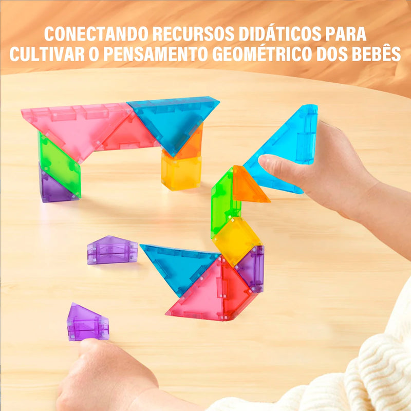Tangram Puzzle Magnetic Mount Blocks Children's Educational Toy