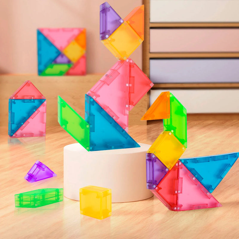 Tangram Puzzle Magnetic Mount Blocks Children's Educational Toy
